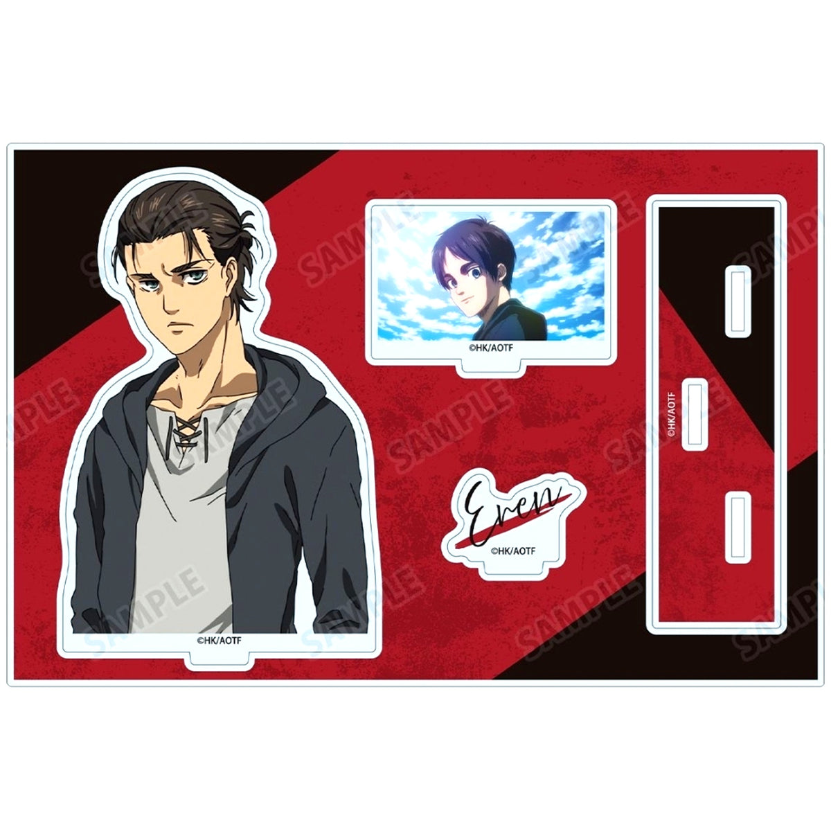 Eren Yeager Big Acrylic Stand with Parts Vol. 3 TV Anime Attack on Titan [USED]