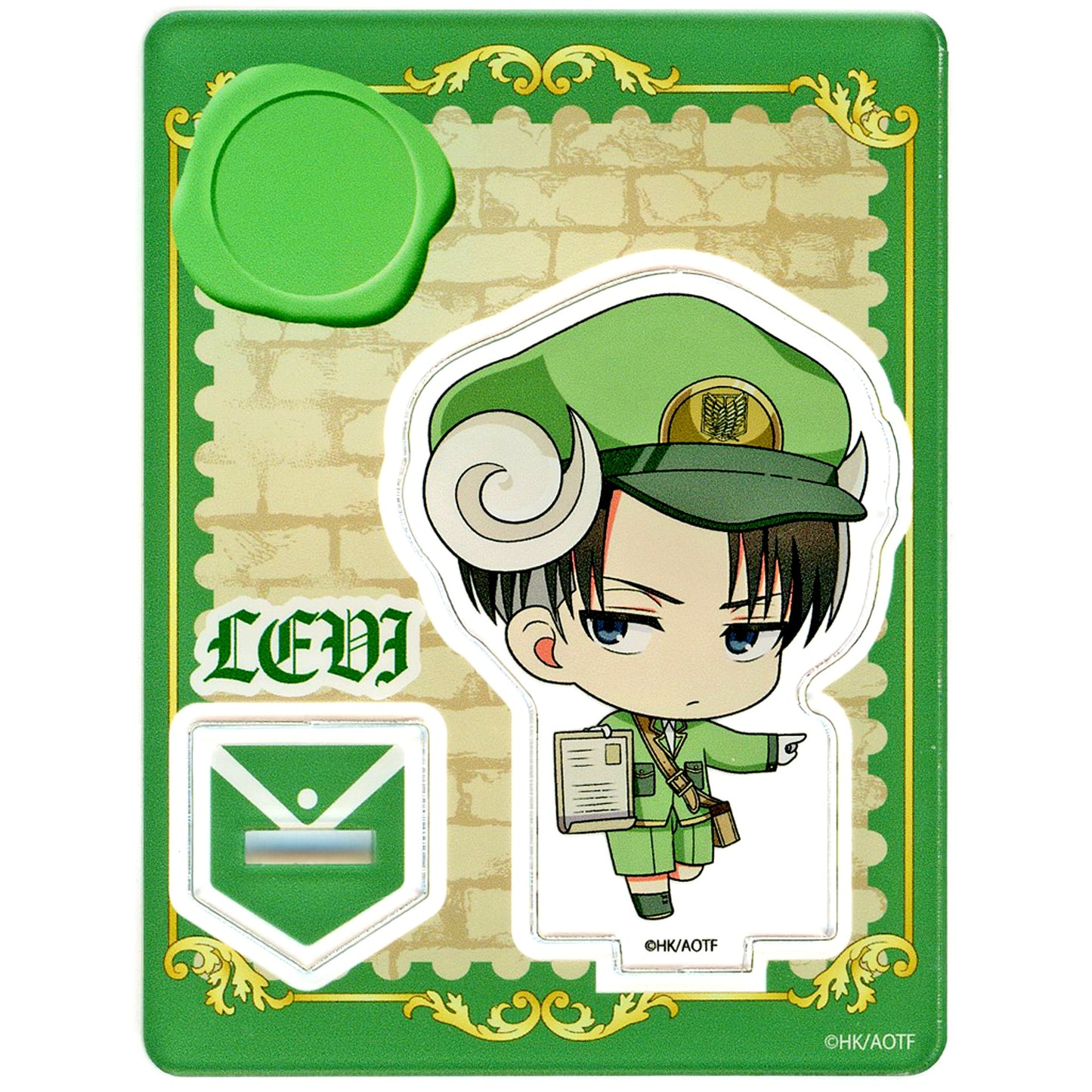 Levi Otodoke Me-ru Ver. Petit Acrylic Mascot Attack on Titan [USED]