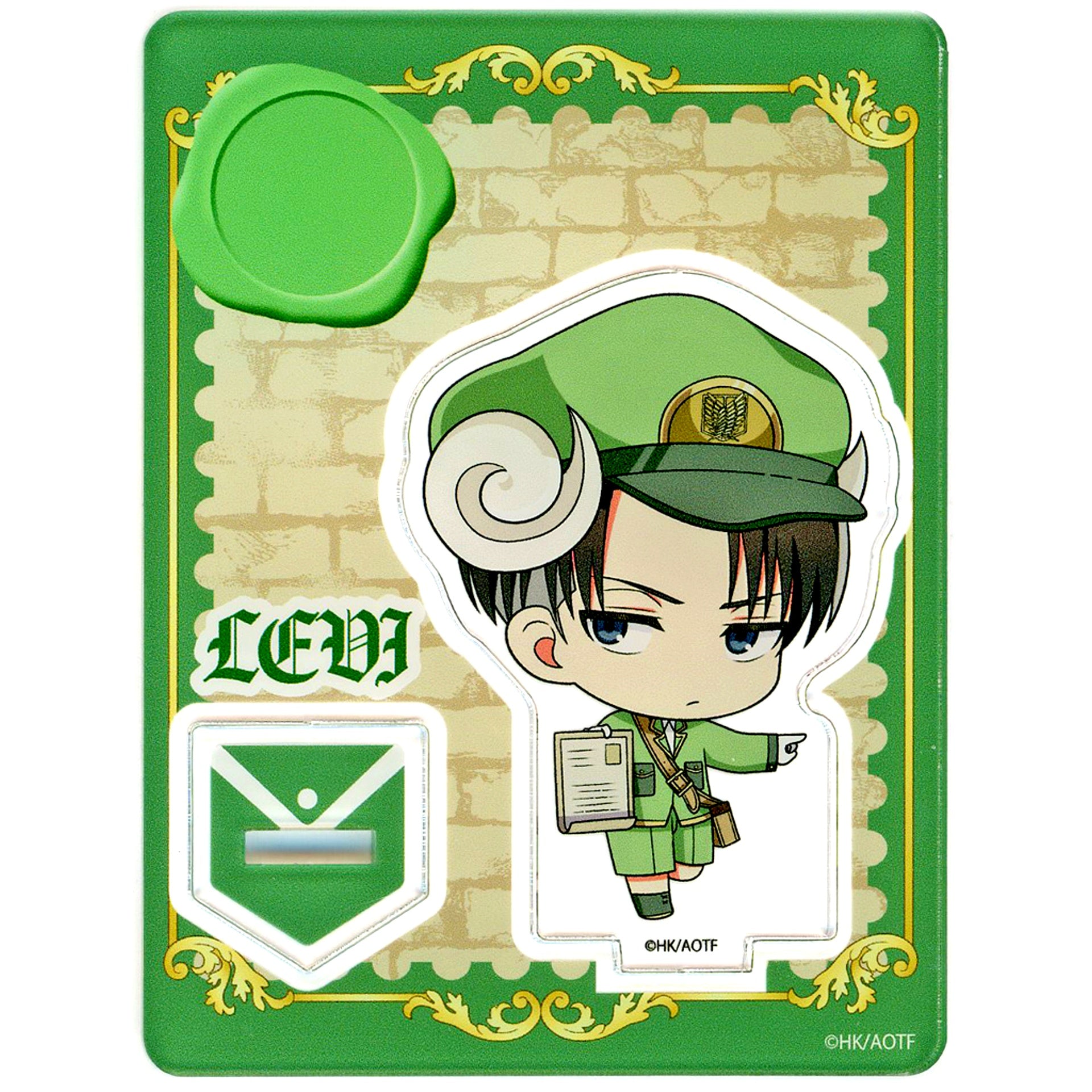 Levi Otodoke Me-ru Ver. Petit Acrylic Mascot Attack on Titan [USED]