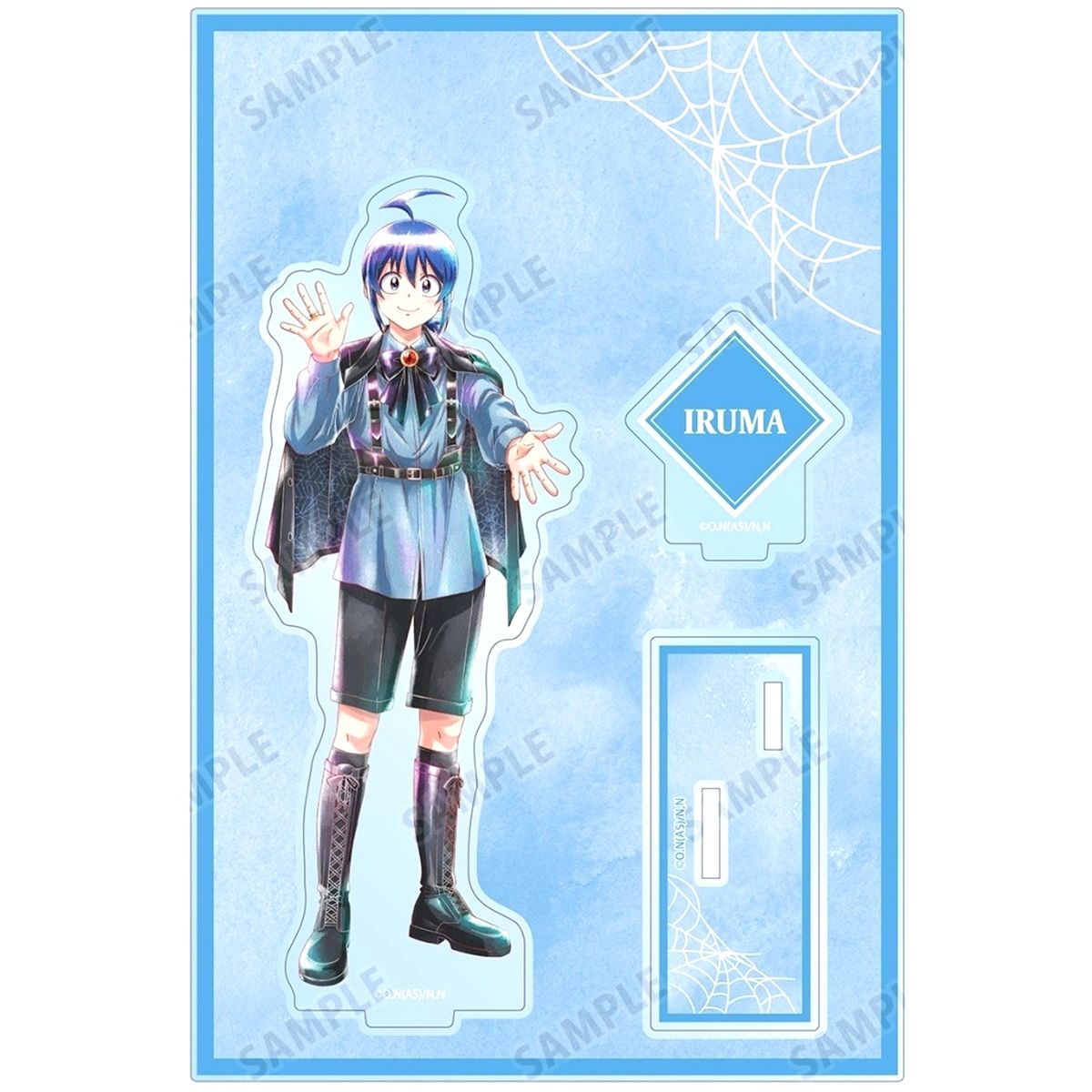 Suzuki Iruma Illustration Ani-Art Aqua Label Big Acrylic Stand with Parts Black Outfit Ver. Welcome to Demon School! Iruma-kun [USED]
