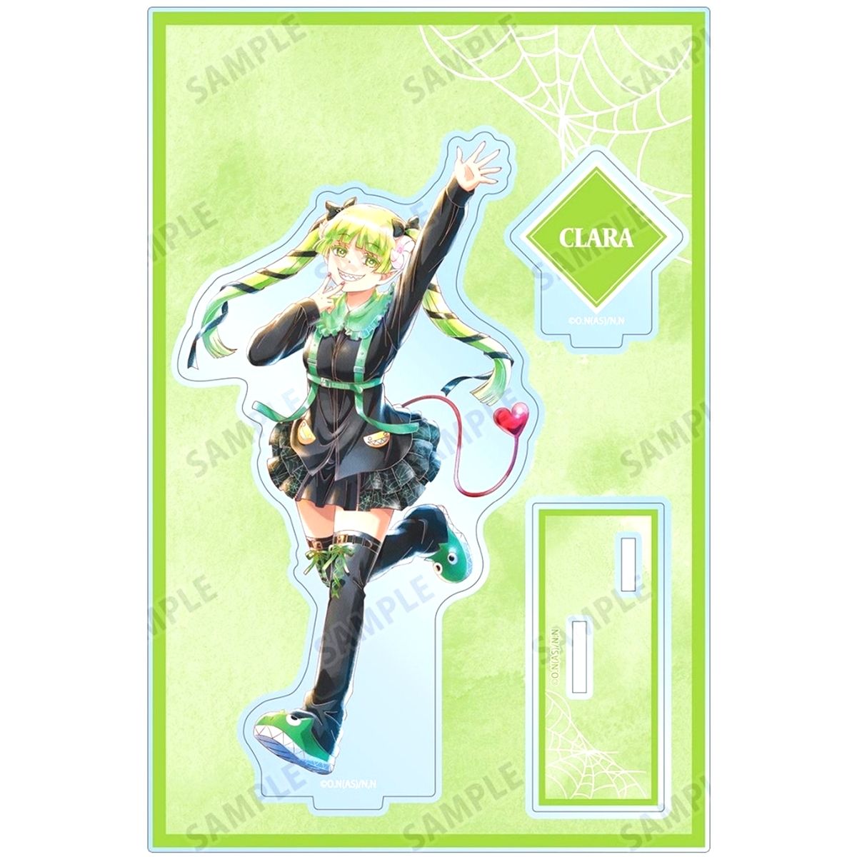 Valac Clara Illustration Ani-Art Aqua Label Big Acrylic Stand with Parts Black Outfit Ver. Welcome to Demon School! Iruma-kun [USED]