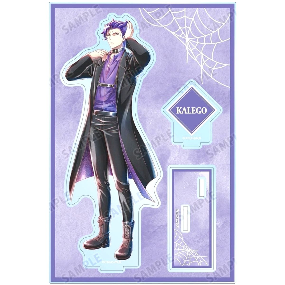 Naberius Kalego Illustration Ani-Art Aqua Label Big Acrylic Stand with Parts Black Outfit Ver. Welcome to Demon School! Iruma-kun [USED]