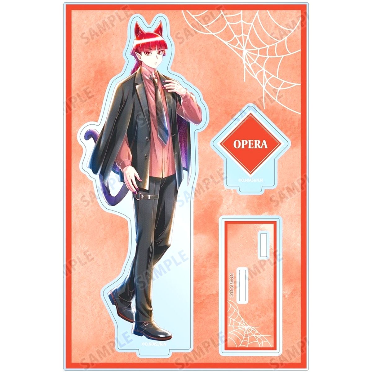 Opera Illustration Ani-Art Aqua Label Big Acrylic Stand with Parts Black Outfit Ver. Welcome to Demon School! Iruma-kun [USED]