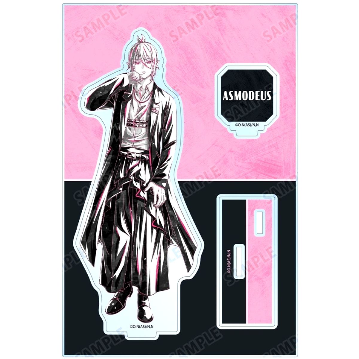 Asmodeus Alice Illustration Ani-Art Black Label Big Acrylic Stand with Parts Black Outfit Ver. Welcome to Demon School! Iruma-kun [USED]