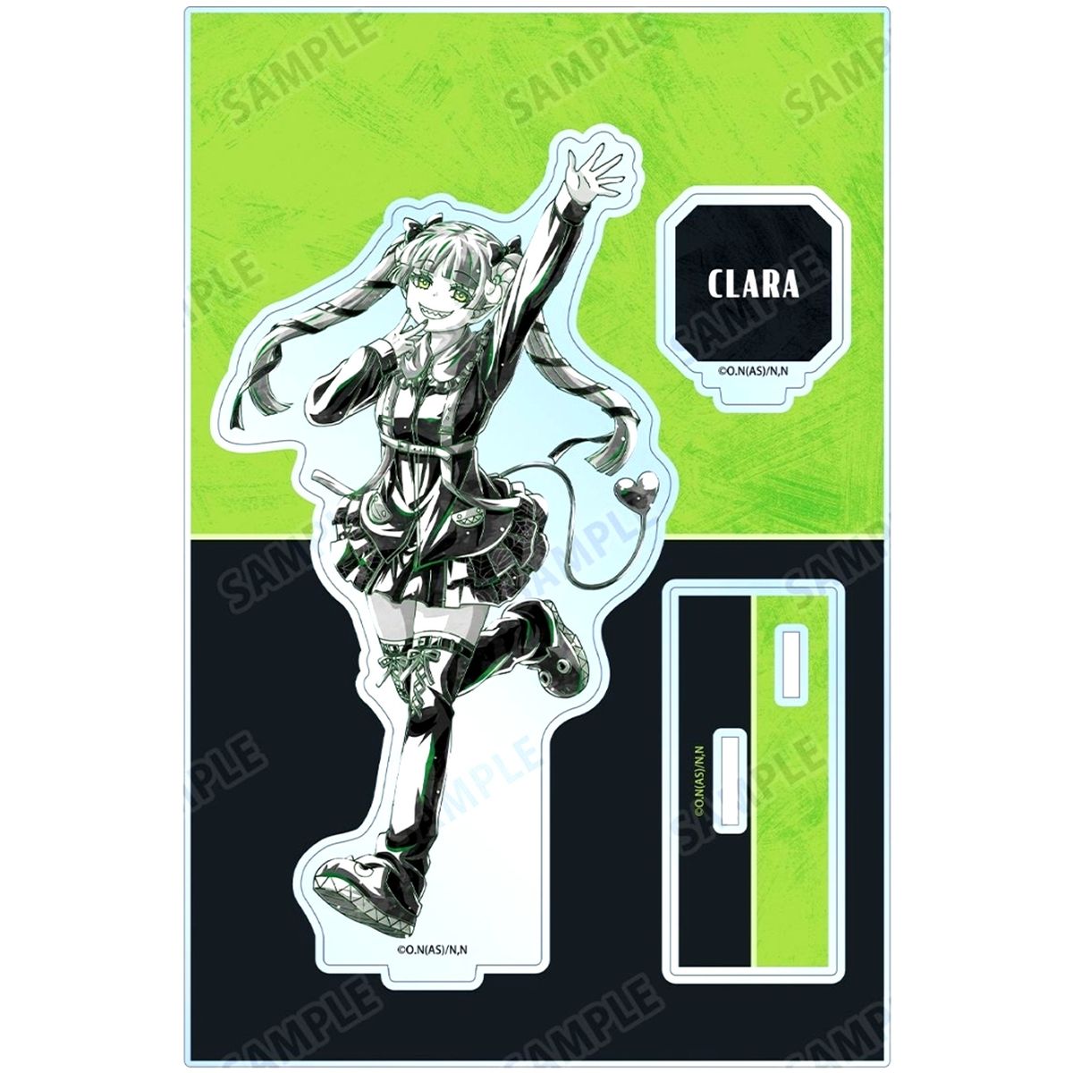 Valac Clara Illustration Ani-Art Black Label Big Acrylic Stand with Parts Black Outfit Ver. Welcome to Demon School! Iruma-kun [USED]