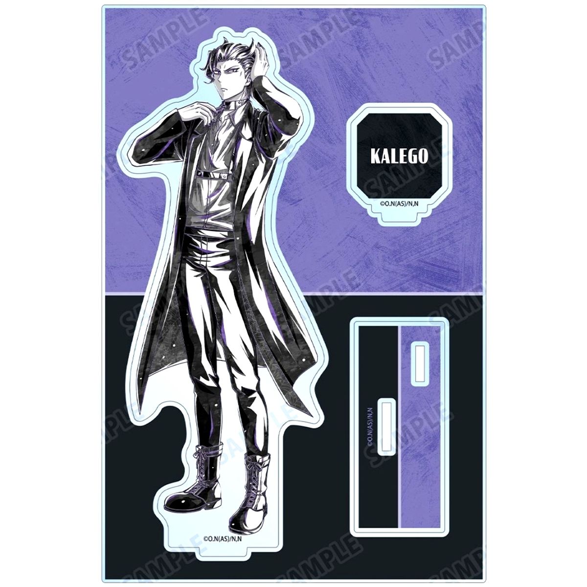 Naberius Kalego Illustration Ani-Art Black Label Big Acrylic Stand with Parts Black Outfit Ver. Welcome to Demon School! Iruma-kun [USED]