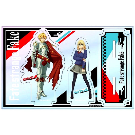 Ayaka Sajyou & Saber Aurora Acrylic Nico Stand TV Anime Fate/strange Fake [USED]