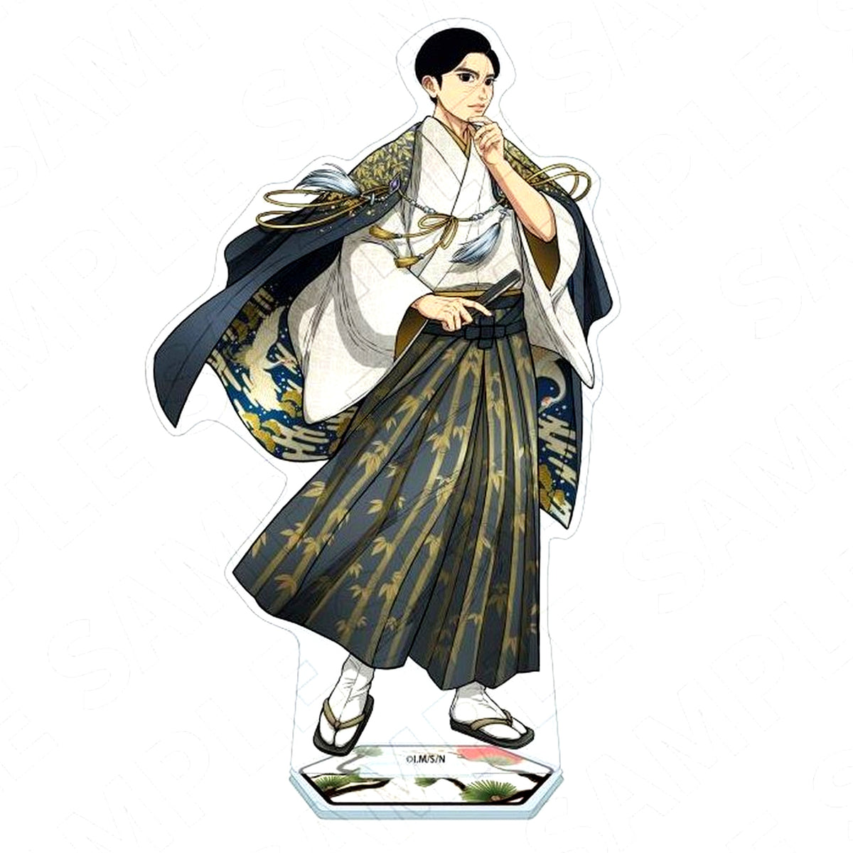 Aoteru Misumi Charaditional Toy Illustration Hanafuda Pattern Acrylic Stand TV Anime Nippon Sangoku: The Three Nations of the Crimson Sun [USED]