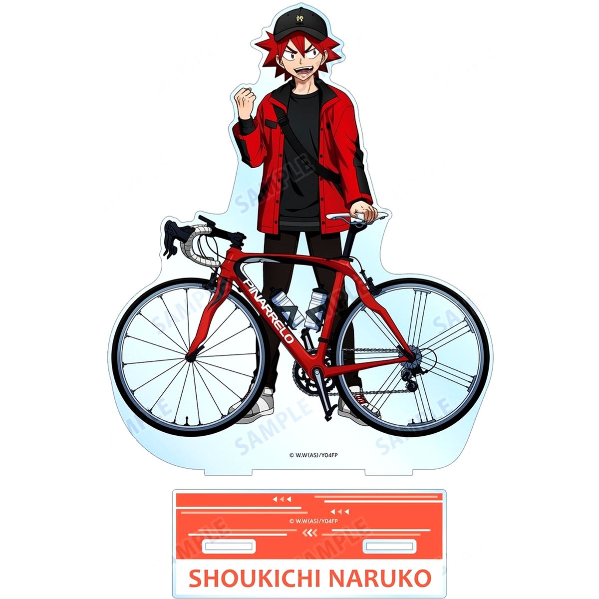 Shoukichi Naruko Illustration Outdoor Large Acrylic Stand Yowamushi Pedal Glory Line [USED]