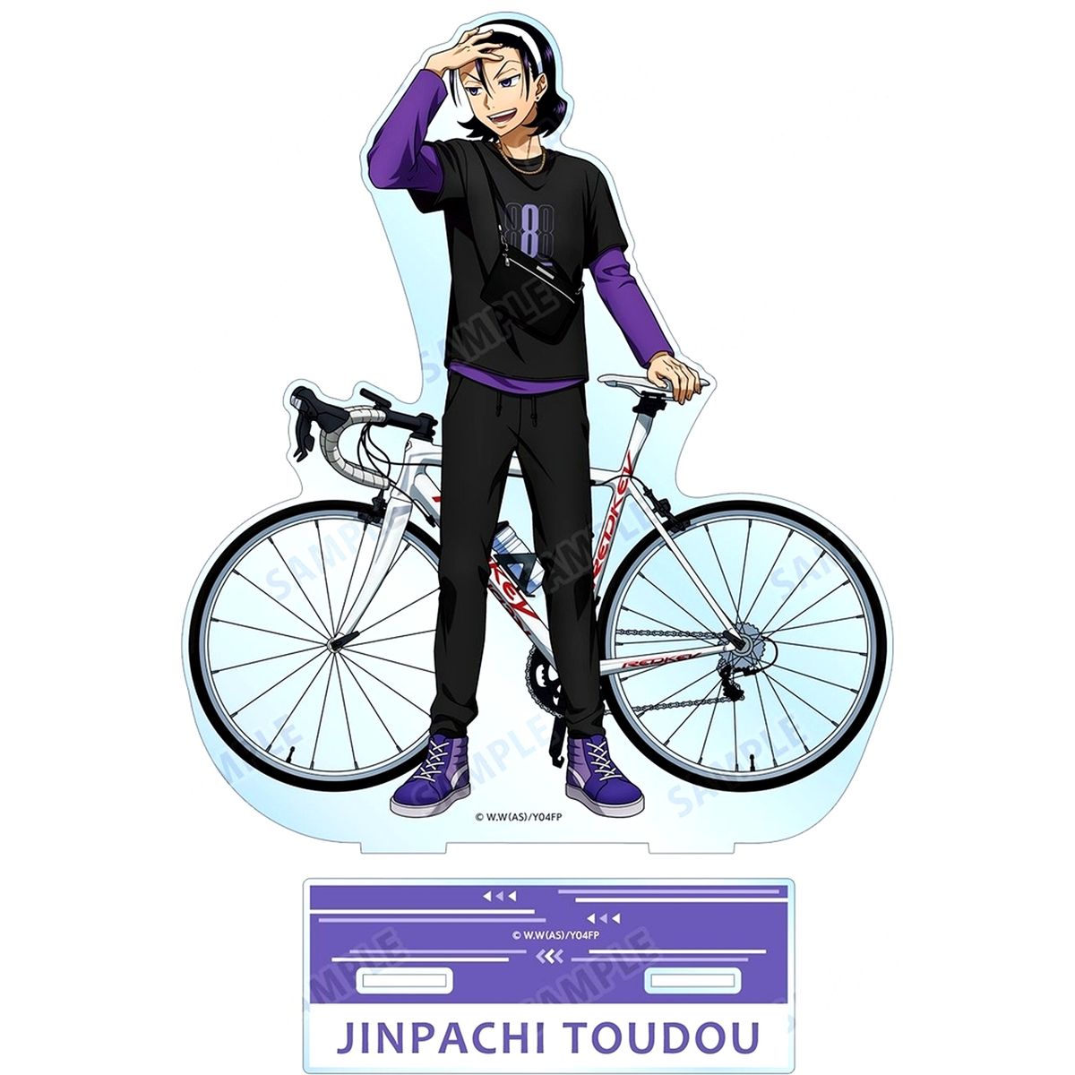Jinpachi Toudou Illustration Outdoor Large Acrylic Stand Yowamushi Pedal Glory Line [USED]