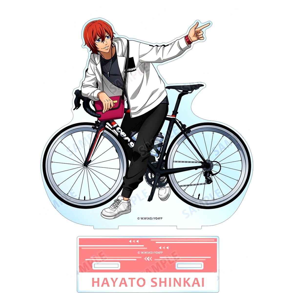 Hayato Shinkai Illustration Outdoor Large Acrylic Stand Yowamushi Pedal Glory Line [USED]