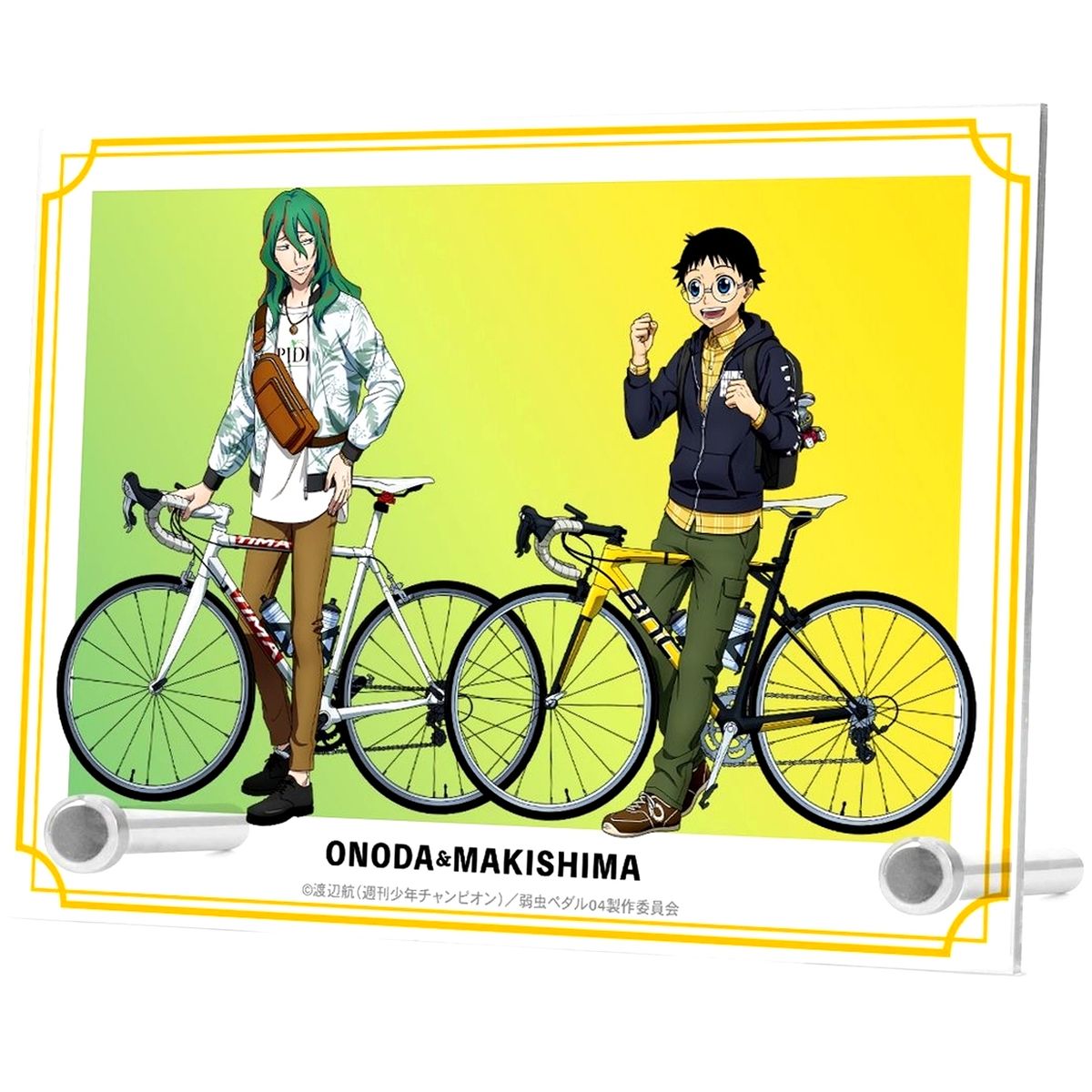 Sakamichi Onoda, Yusuke Makishima Illustration Outdoor A6 Acrylic Panel Yowamushi Pedal Glory Line [USED]