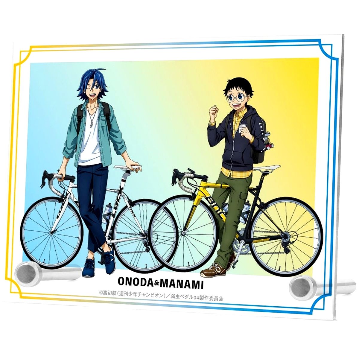 Sakamichi Onoda, Sangaku Manami Illustration Outdoor A6 Acrylic Panel Yowamushi Pedal Glory Line [USED]