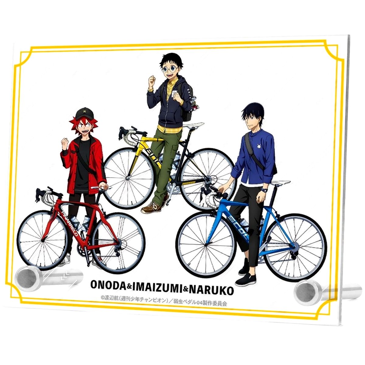 Sakamichi Onoda, Shunsuke Imaizumi & Shoukichi Naruko Original Art Outdoor ver. A6 Acrylic Item Yowamushi Pedal Glory Line [USED]