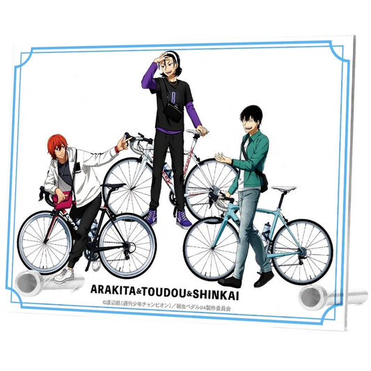 Yasutomo Arakita, Jinpachi Toudou & Hayato Shinkai Original Art Outdoor ver. A6 Acrylic Item Yowamushi Pedal Glory Line [USED]