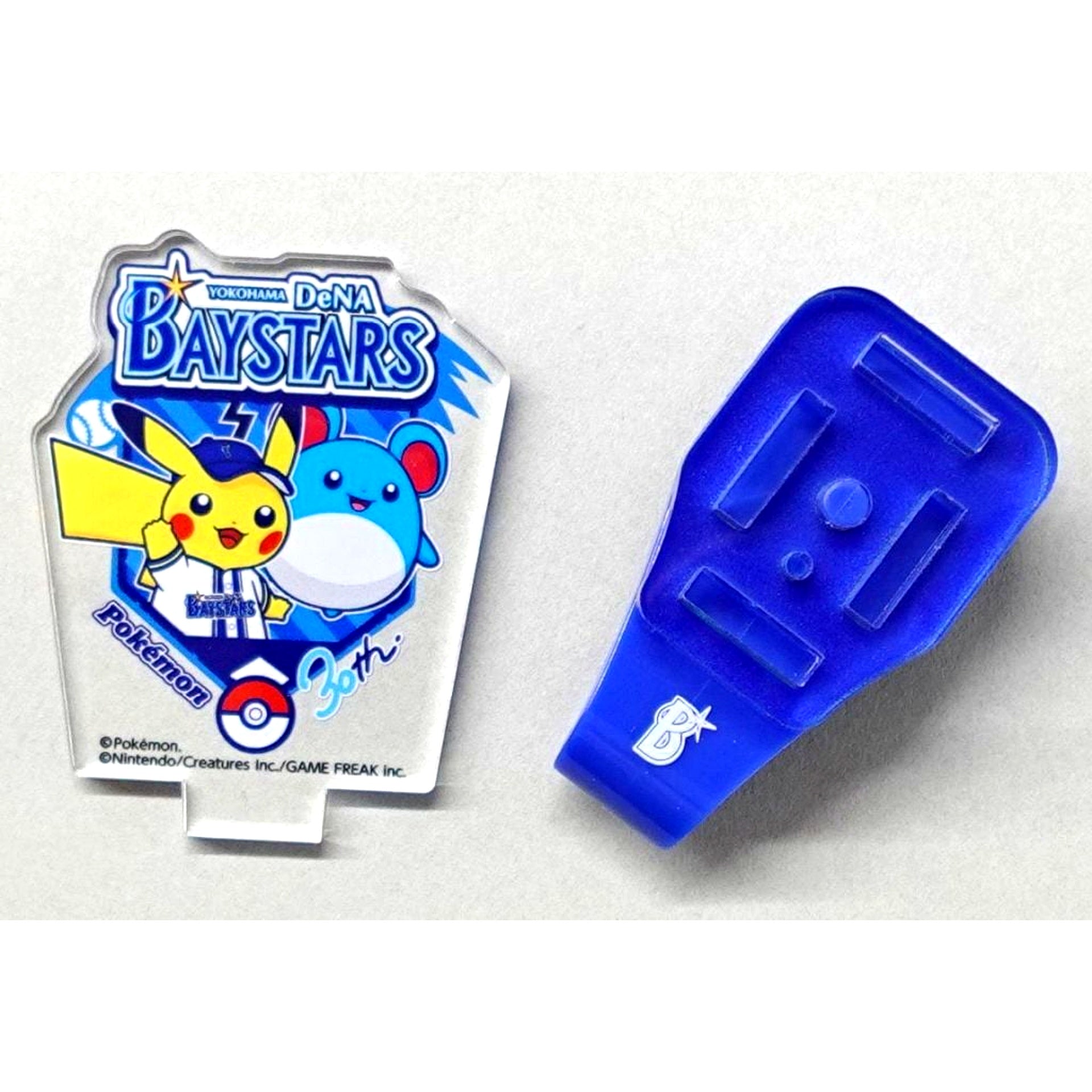 Pikachu & Marill Acrylic Cap Mascot Yokohama DeNA BayStars x Pokemon Baseball Festa 2026 30 Years of Thoughts into the Ball [USED]