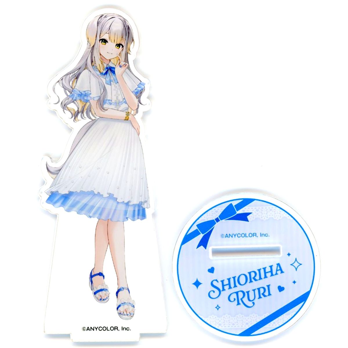 Shioriha Ruri Acrylic Stand Virtual YouTuber Nijisanji x and GALLERY NIJISANJI CAFE Milky Ribbon Party [USED]