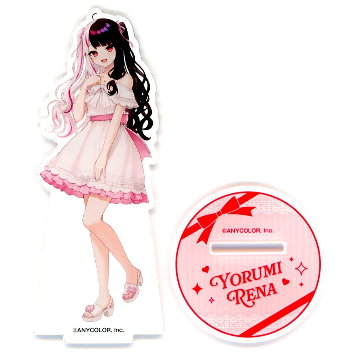 Yorumi Rena Virtual YouTuber Nijisanji Acrylic Stand NIJISANJI x and GALLERY NIJISANJI CAFE: Milky Ribbon Party [USED]