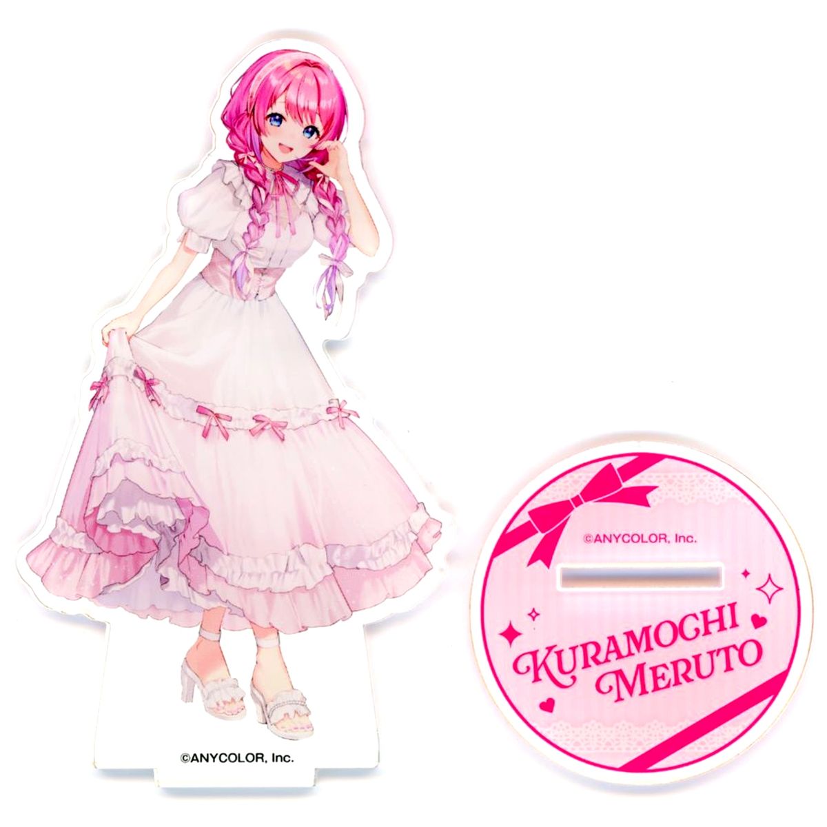 Kuramochi Meruto Acrylic Stand Virtual YouTuber Nijisanji x and GALLERY NIJISANJI CAFE Milky Ribbon Party [USED]