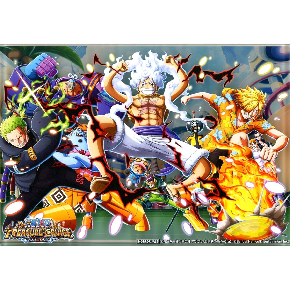 Group Original Acrylic Block One Piece Treasure Cruise 11th Anniversary Present Campaign Winner Item [USED]