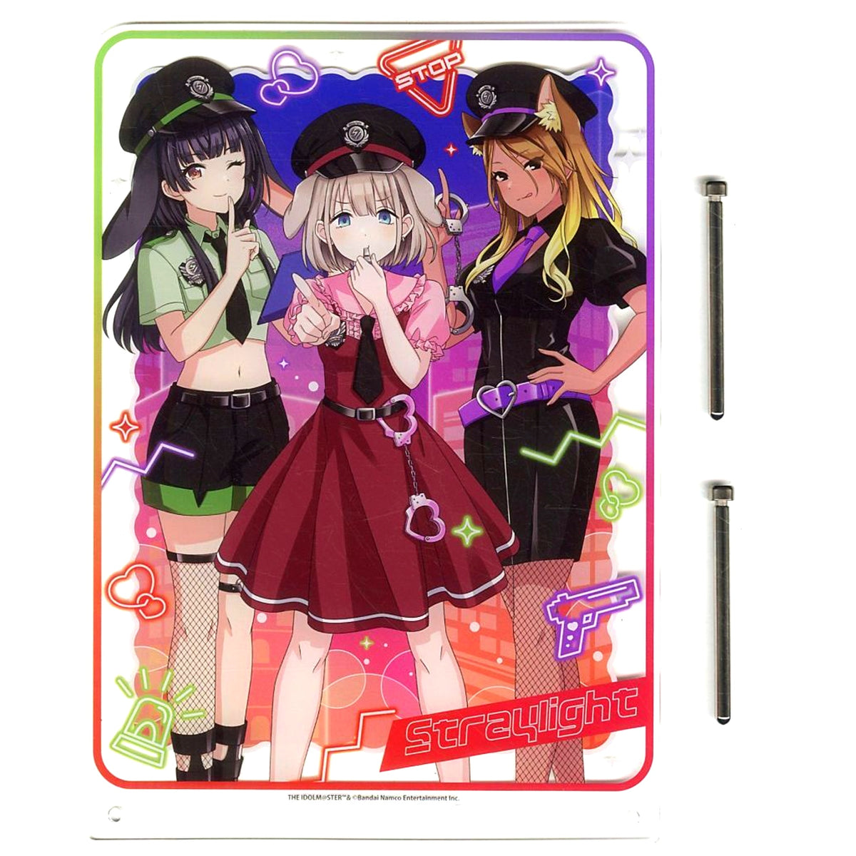 Straylight A4 Acrylic Visual Board Waku Doki Kuji THE IDOLM@STER Shiny Colors Kemomimi Police Ver. Last Prize [USED]