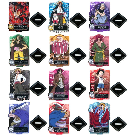 Set of 12 Red Hair Pirates One Piece Ichiban Kuji ACLLECT H Prize [USED]