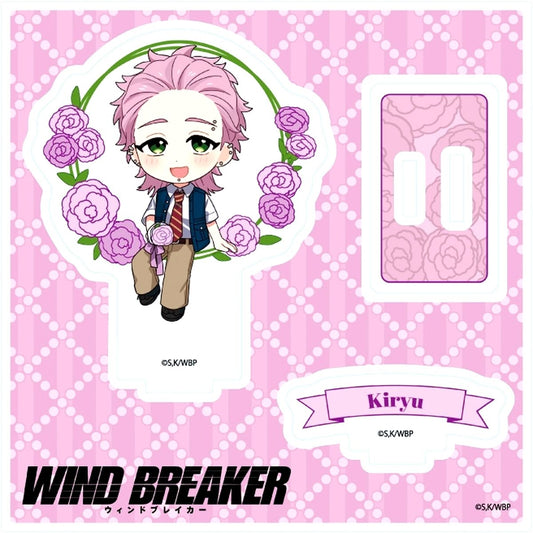 Mitsuki Kiryu Mini Character Illustration Acrylic Stand Plate Carnation Ver. TV Anime Wind Breaker [USED]