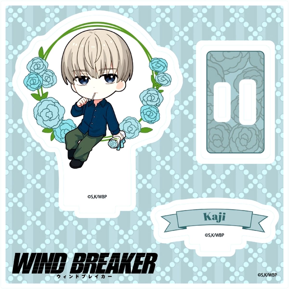 Ren Kaji Mini Character Illustration Acrylic Stand Plate Carnation Ver. TV Anime Wind Breaker [USED]