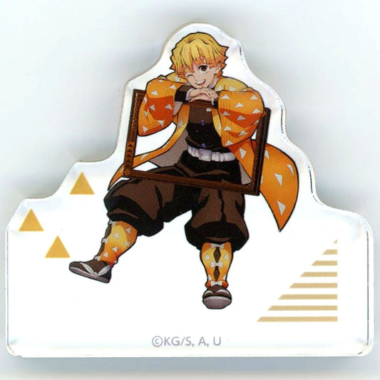 Zenitsu Agatsuma Demon Slayer: Kimetsu no Yaiba: Guide of the Corridor of Remembrance Acrylic Block Tanjiro's Ganbare Garapon Prize B [USED]