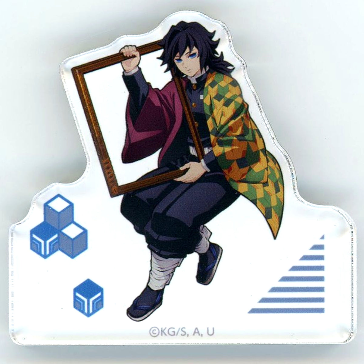 Giyu Tomioka Acrylic Block Demon Slayer: Kimetsu no Yaiba: Guide of the Corridor of Remembrance Tanjiro's Ganbare Garapon B Prize [USED]