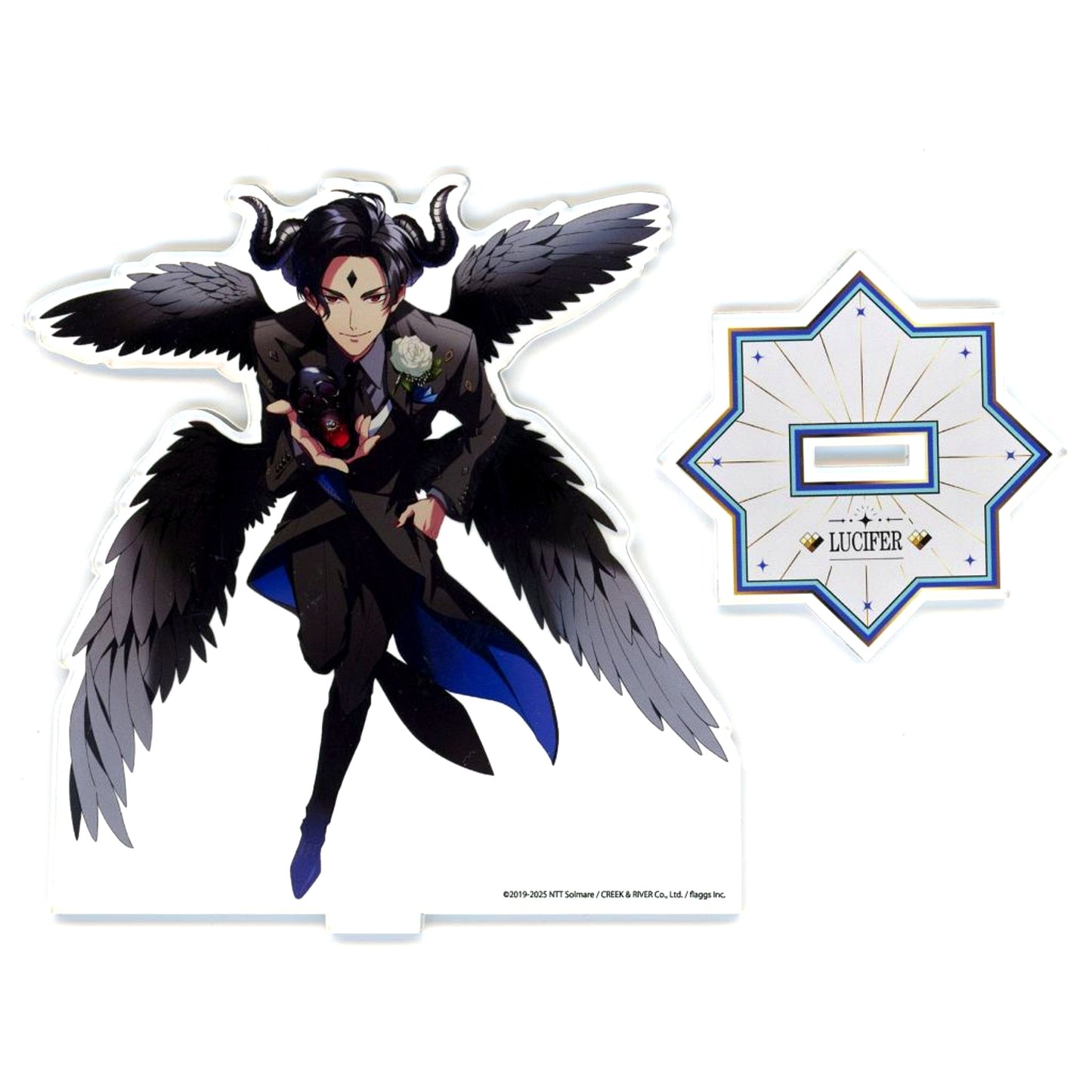 Lucifer Acrylic Stand Obey Me! New App Support Project Crowdfunding Reward Item [USED]