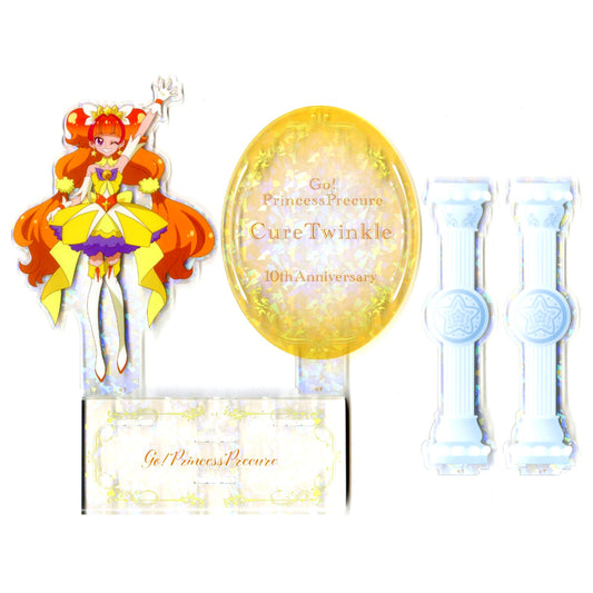 Cure Twinkle Hologram Acrylic Stand Heart Catch Pretty Cure! & Go! Princess Pretty Cure x BicCamera Group [USED]