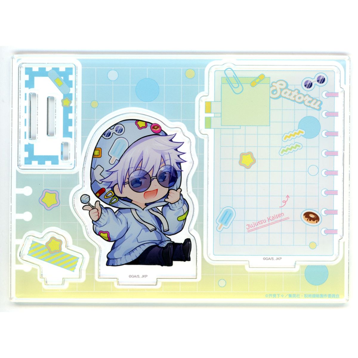 Satoru Gojo Jujutsu Kaisen Hidden Inventory / Premature Death Marukuji Acrylic Stand Anime 5th Anniversary Decora Parka Daikichi Prize 5 [USED]