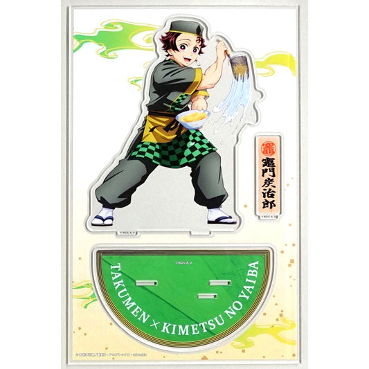 Tanjiro Kamado Big Acrylic Stand Takumen.com & Rakuuma Takumen x Demon Slayer Collab Campaign in Kinshicho Marui [USED]