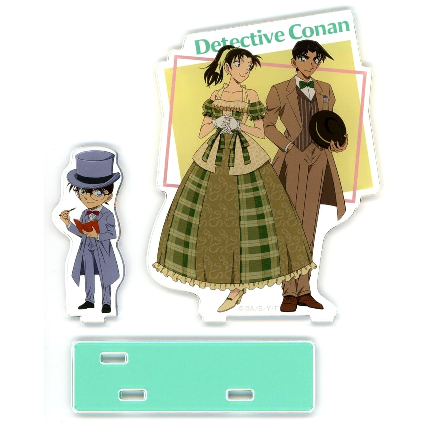 Conan Edogawa & Heiji Hattori & Kazuha Toyama Antique Series Acrylic Stand Detective Conan Plaza Limited [USED]