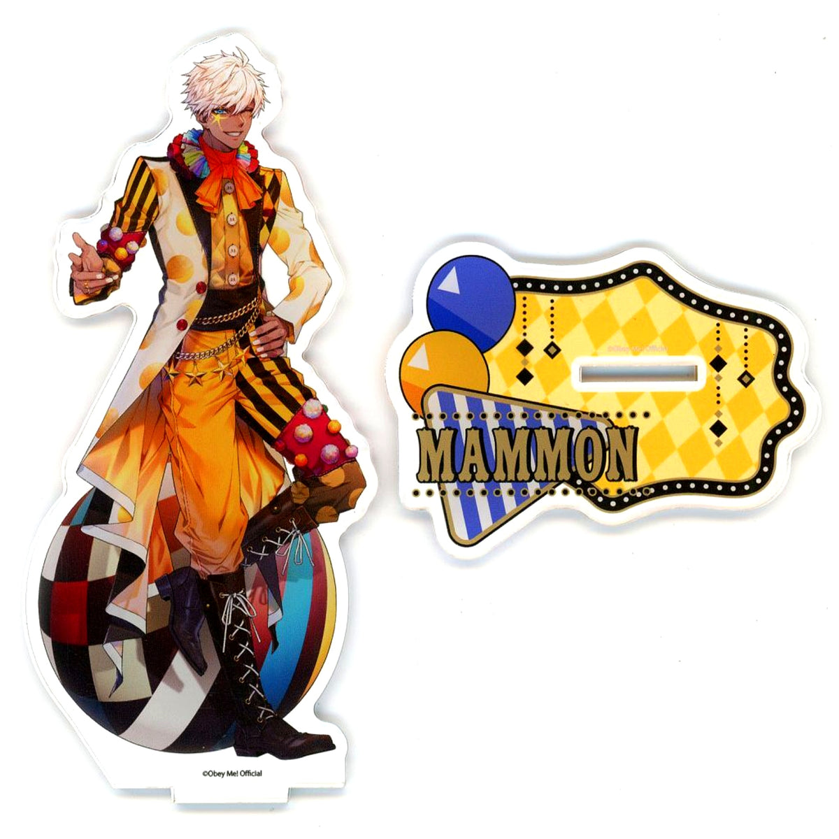 Mammon 164 Illustration Acrylic Stand Obey Me! Nightbringer eeo POP-UP STORE & Abeno Raku Bus [USED]