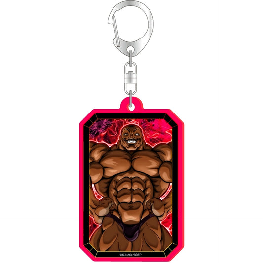 Biscuit Oliva Fluorescent Acrylic Keychain Baki Dou [USED]