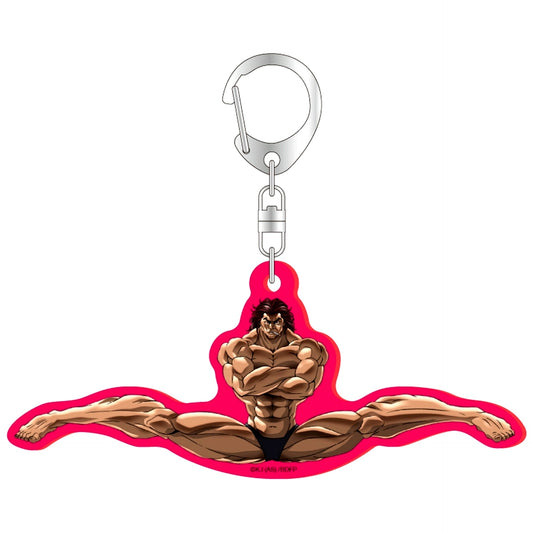 Yujiro Hanma Leg Split Fluorescent Acrylic Keychain Baki Dou [USED]