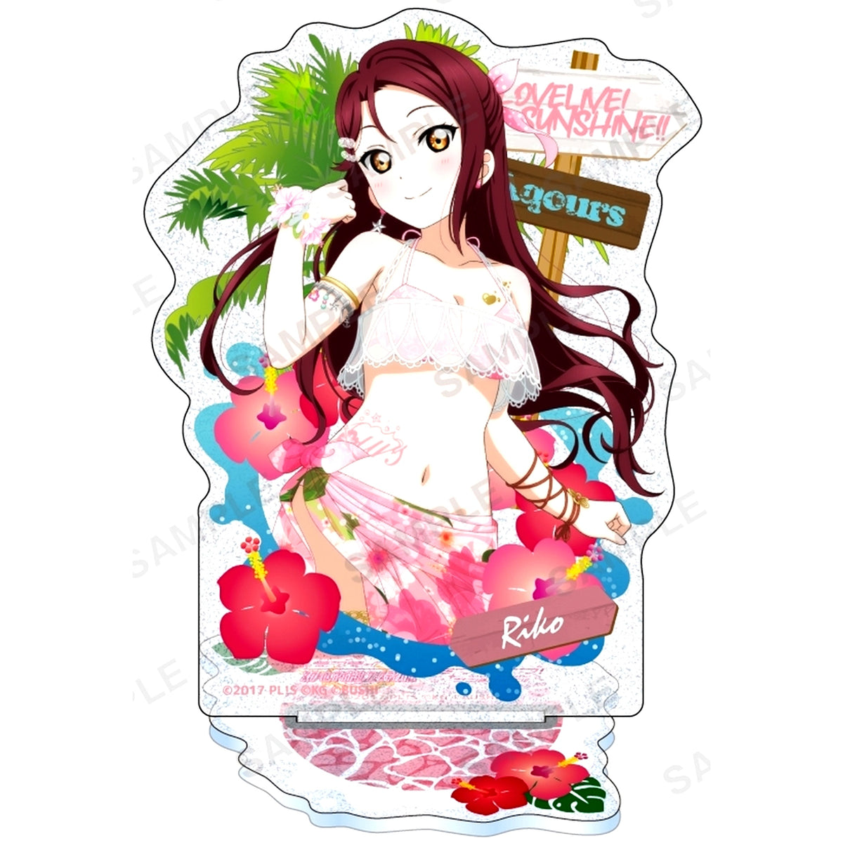 Riko Sakurauchi Aqours Eternal Summer Ver. Kirarin Acrylic Stand Love Live! School Idol Festival [USED]