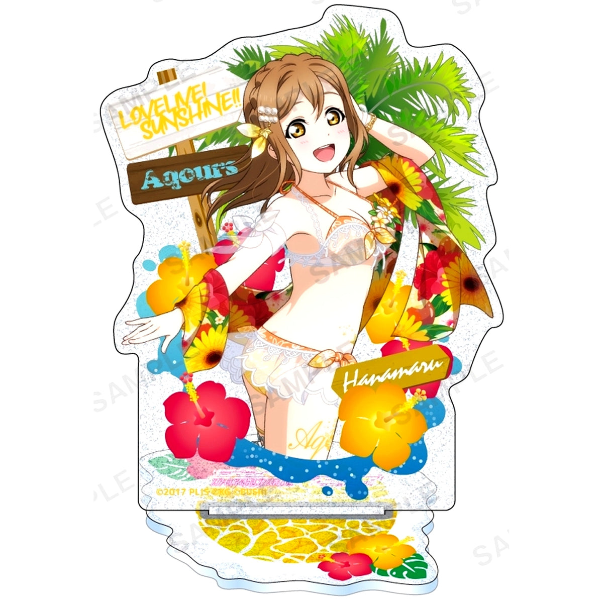 Hanamaru Kunikida Aqours Summer Version Kirarin Acrylic Stand Love Live! School Idol Festival [USED]