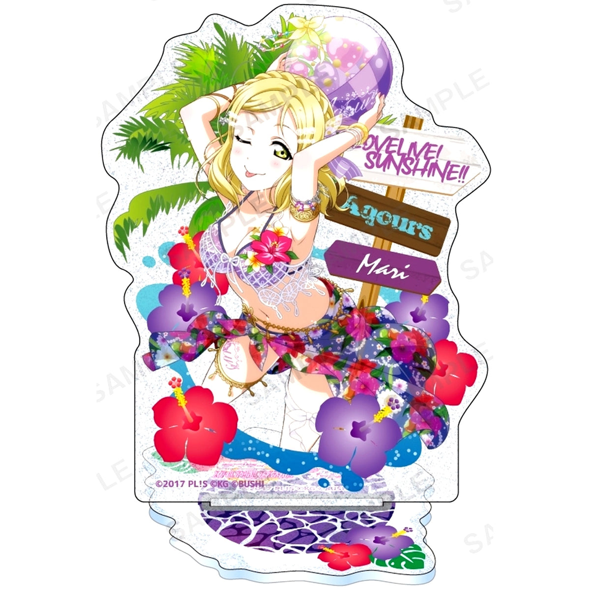 Mari Ohara Aqours Summer Version Kirarin Acrylic Stand Love Live! School Idol Festival [USED]