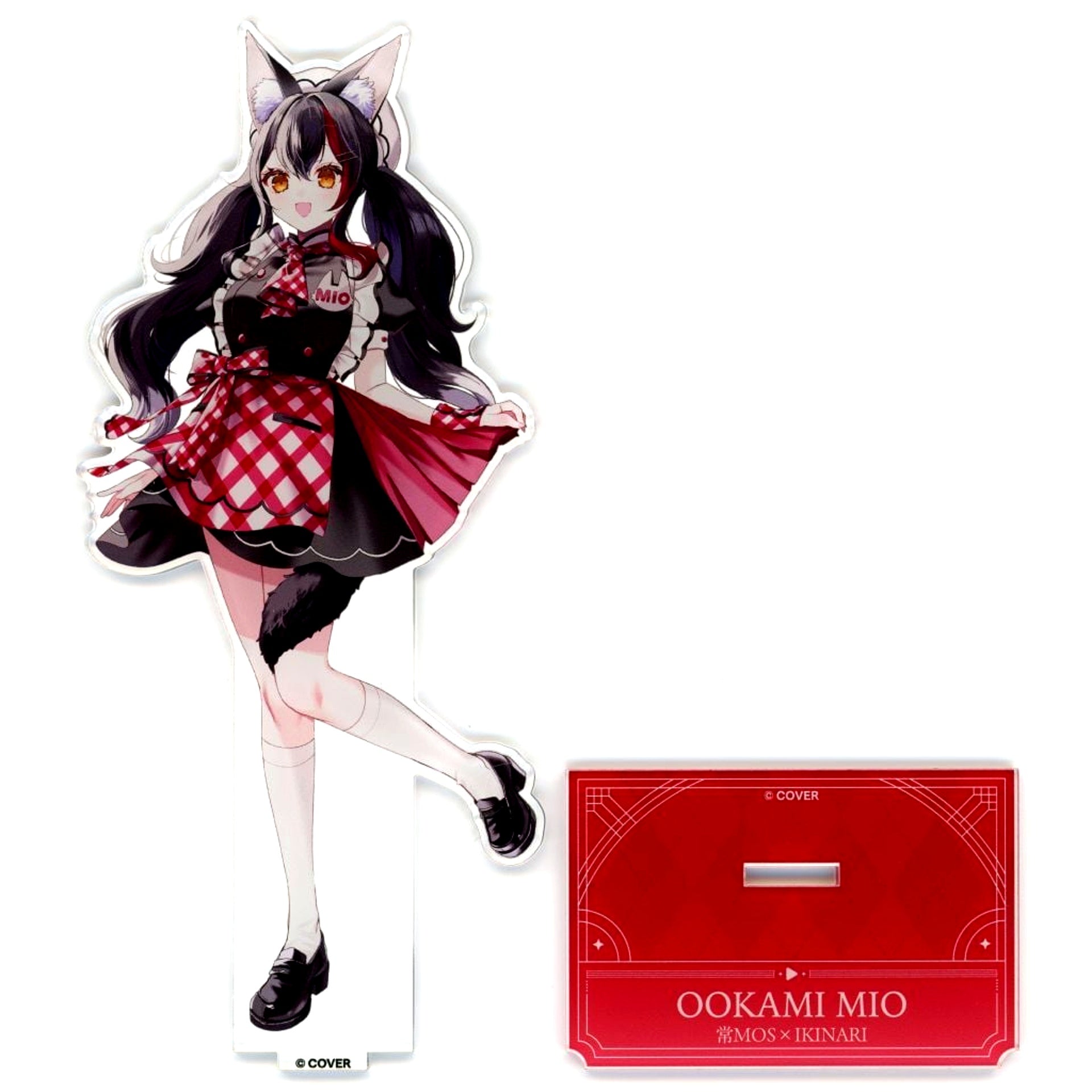 Ookami Mio Acrylic Stand Virtual YouTuber hololive Toko-MOS x Ikinari Steak [USED]