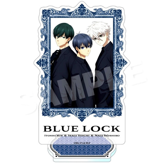Yoichi Isagi, Rin Itoshi, Seishiro Nagi Picture Frame Style Acrylic Stand Blue Lock [USED]