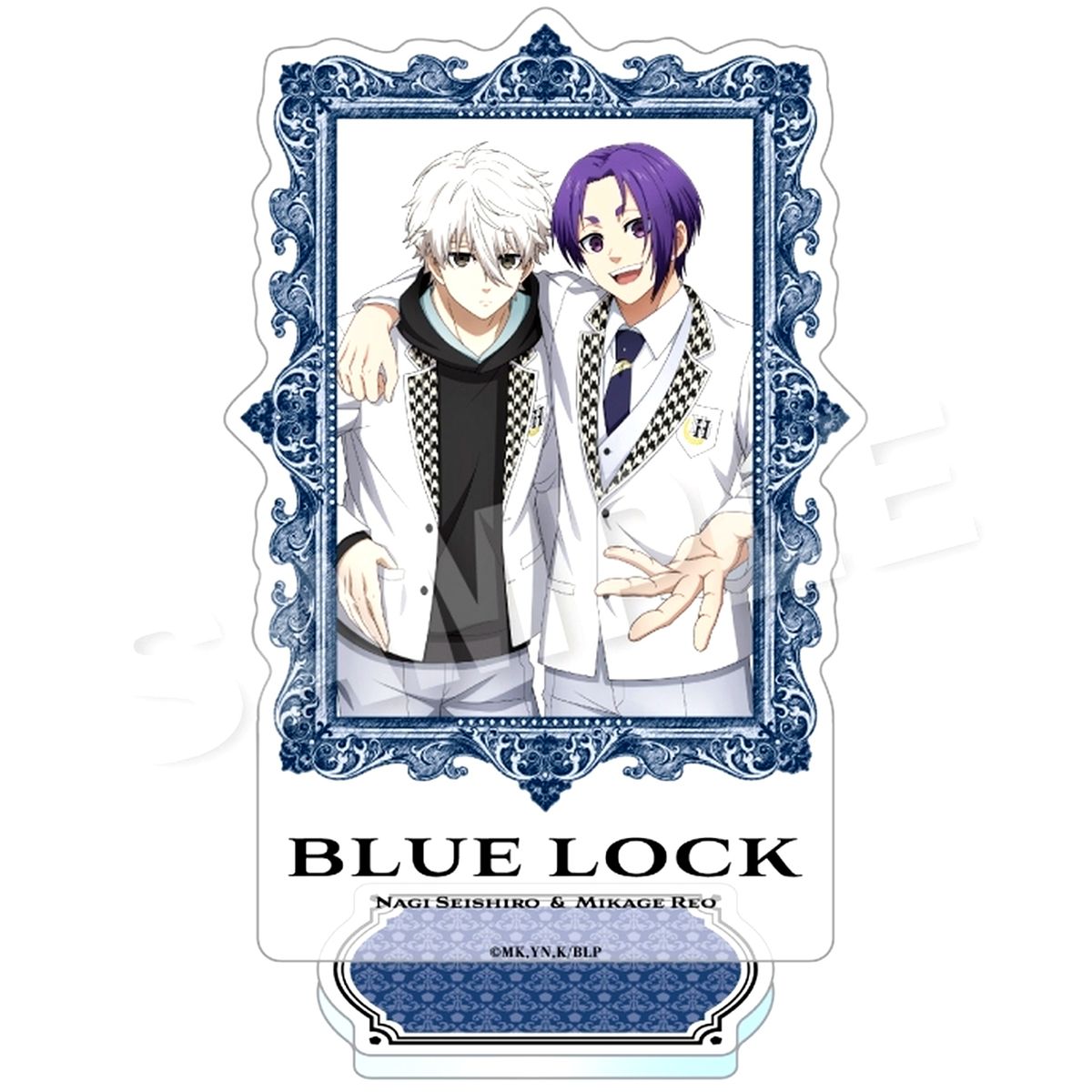 Seishiro Nagi, Reo Mikage Frame Style Acrylic Stand Blue Lock [USED]