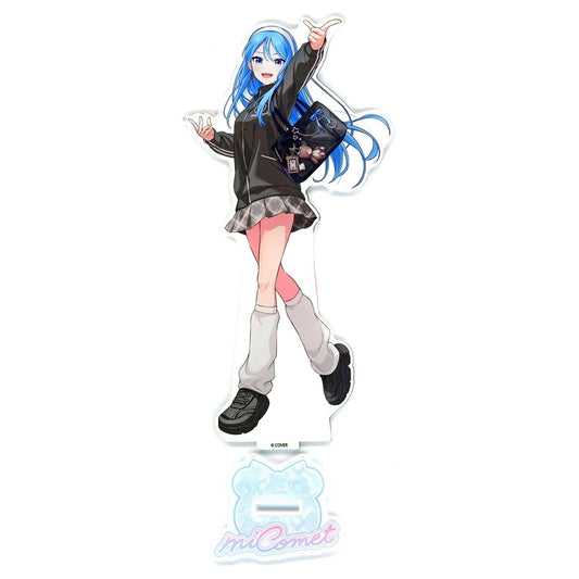 Hoshimachi Suisei Virtual YouTuber Holo Live miComet x Karaoke Shop JOYSOUND Life-Size Acrylic Stand Jersey ver. [USED]