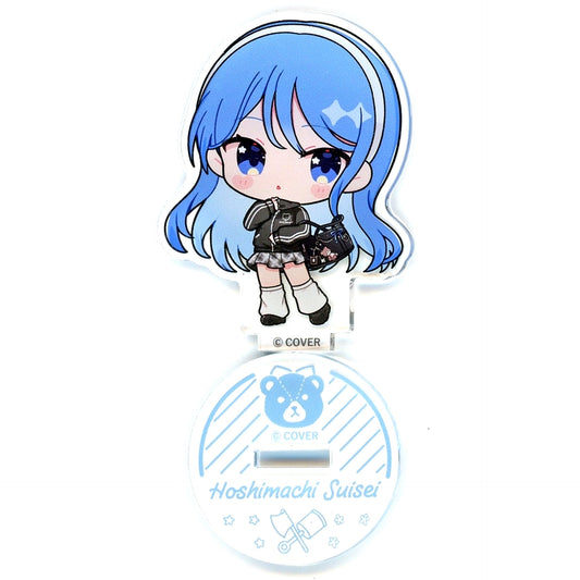 Hoshimachi Suisei Mini Char Virtual YouTuber Holo Live miComet x Karaoke Shop JOYSOUND Trading Acrylic Stand Jersey Ver [USED]