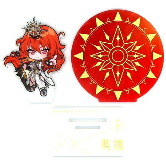 Augusta Pointing Wuthering Waves x PARCO POP UP STORE Piercing Light Welcoming Moonlight Trading Acrylic Stand Chibi Augusta and Iuno [USED]