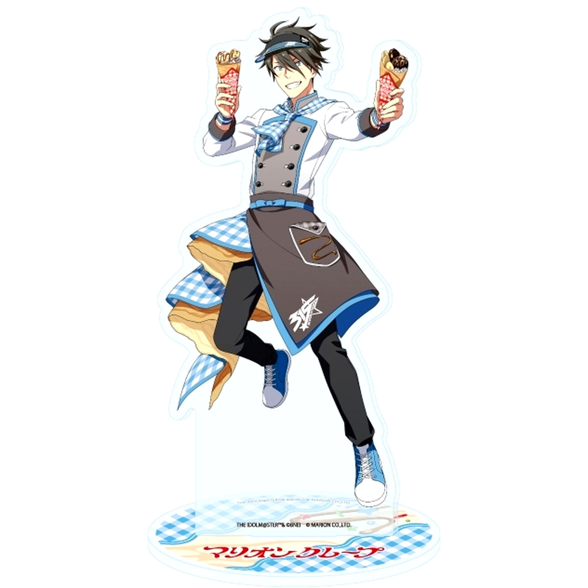 Hideo Akuno Crepe Shop Ver. Illustration Acrylic Stand THE IDOLM@STER SideM [USED]