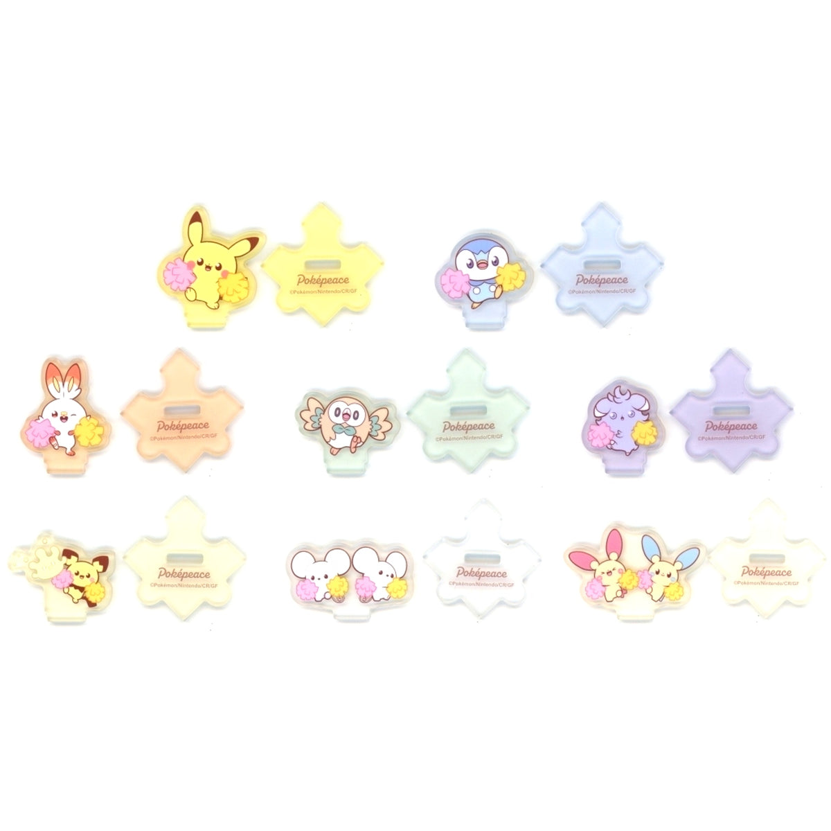 Set of 8 Pokemon Peaceful Place Mini Acrylic Stand [USED]
