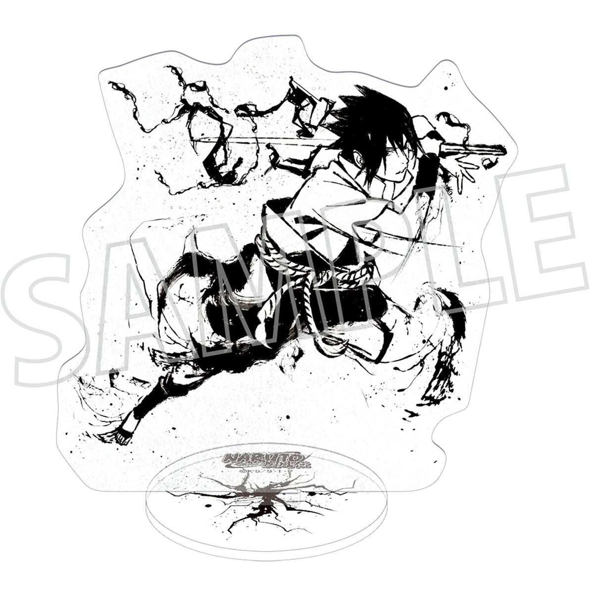 Sasuke Uchiha Washi Style Acrylic Stand Naruto: Shippuden [USED]